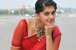 Tapsee in Red Saree Stills